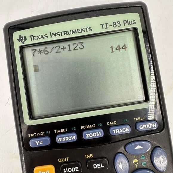 Texas Instruments TI-83 Plus Graphing Calculator - Black includes black Coover - Picture 3 of 8